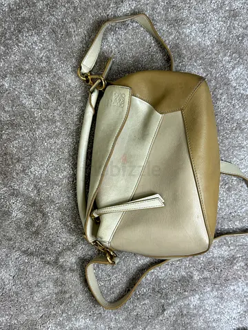 Loewe small leather handbag - cream, authentic interior tag
