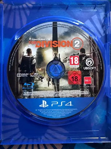 PS4 game cd for sale ( tom clays division 2 & uncharted 4 )