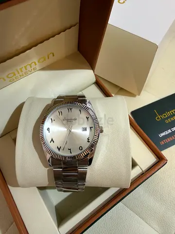 Chairman Geneve Stainless Steel Men's Watch with Arabic Numerals