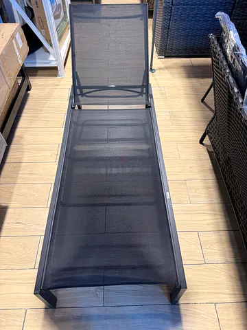Black Outdoor Chaise Lounge
