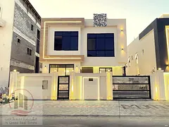 Villa for sale in Ajman, Al Helio area, including registration fees. 6 master bedrooms, living room,