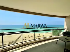 Luxurious Beachfront 3BR + Maids Room || Private Beach || Chiller Free || 2 Car Parkings || All Amen