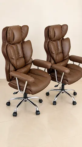 Brown High-Back Executive Office Chairs Egronomic