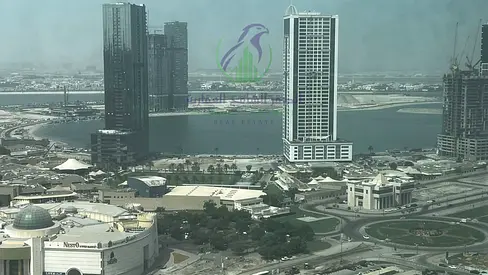 two-Bedroom Apartment for Rent in Al Taawun, Sharjah | Living Room with View | Balcony | two Bathrooms | Practical Family Layout