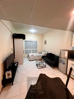 Affordable Spacious Studio in Al Shuwaiheen Near the Corniche with Central AC – Family Building