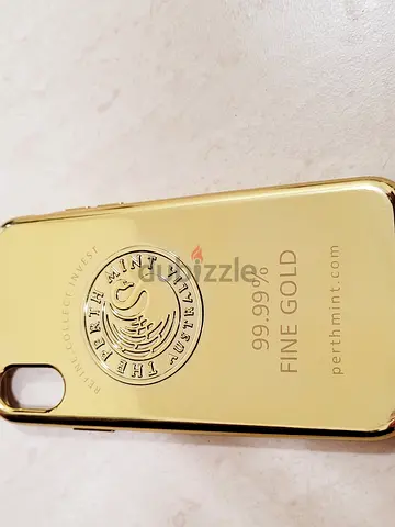 Gold bar design iPhone case (perth mint style) - used for iphone xs