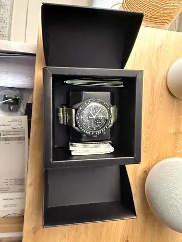 Omega Swatch Speedmaster Professional Moonwatch with Box (worn once) with extra orange strap