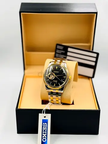 Seiko Presage Automatic Two-Tone Men's Watch with Open Heart Dial