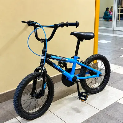Blue Kids 16-inch Mountain Style Bicycle - Good Working Condition (negotiable)