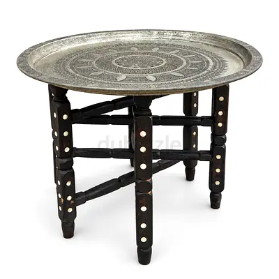 Antiques Ottoman Copper Plate with foldable stand