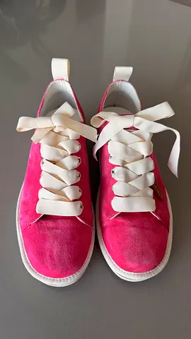Pink leather sneakers 36