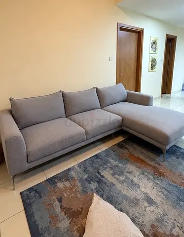 3 Seater Corner Sofa Set - grey 1.5k AED (negotiable) -JVC