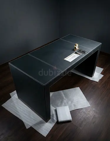 Armani Olive Green Leather Desk