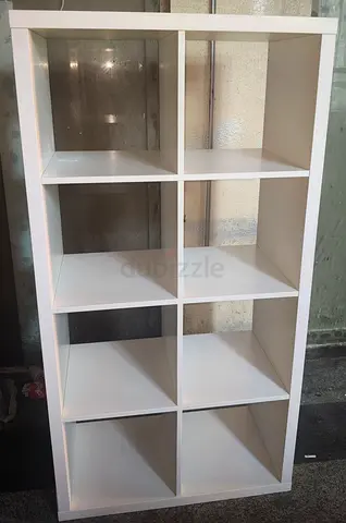 White 8-Cube Storage Shelf / Bookcase - Good Condition