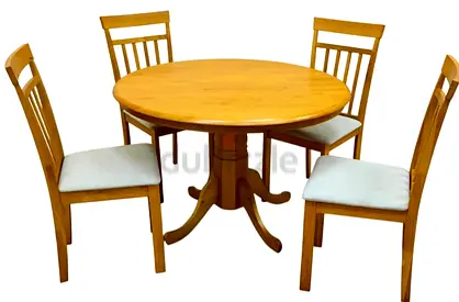 Brand new Solid wood Dinning Table with 4 Chairs Available