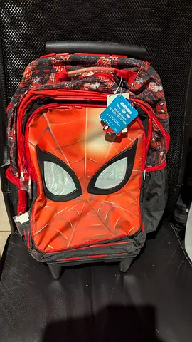 Kids Spider-Man Rolling Backpack with Wheels — Good Condition