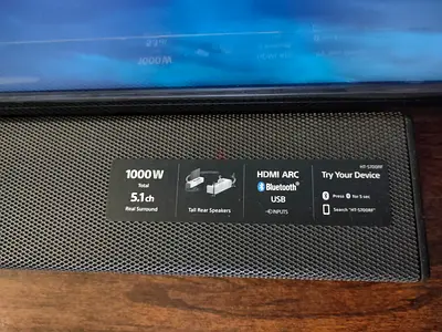 [10/10 Pristine] Sony HT-S700RF 5.1ch Home Theater System | 1000W Real Surround Sound with Invoice