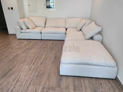 Marina home luscious linen cloud sofa