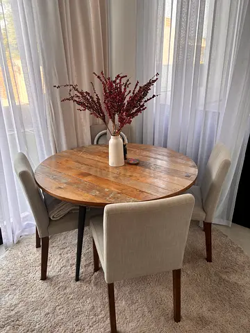 Marina table with 4 West elm chairs