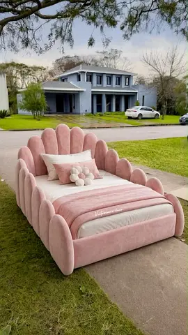 New elegant 90*200 pink seashell bed for kids with modern crown design