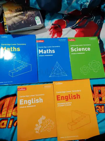 Cambridge Lower Secondary set – Maths, Science and English workbooks (Collins)