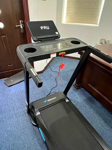 Compact Treadmill with Digital Display and Handrails - Brand new