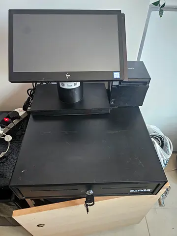 HP POS Terminal with Cash Drawer and Receipt Printer - Used