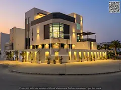 Villa for sale opposite a garden, including registration fees, electricity, water and air conditioni