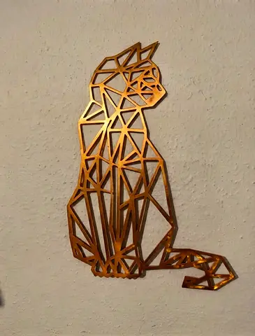 Wall decoration - 3d Cat