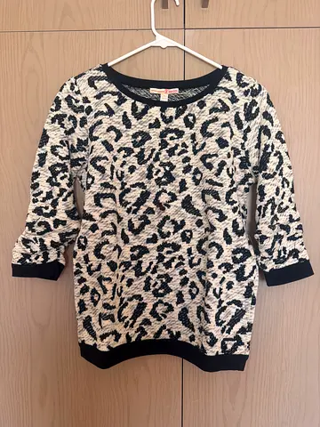 Tom Taylor black and white print sweater - size XS