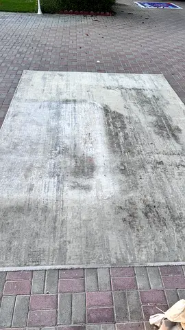 3 x 4 m sized Large modern gray abstract area rug - rectangular, used