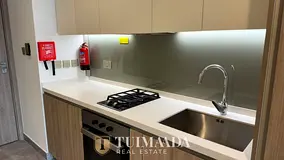 High-Floor Studio | Burj & Canal View | Balcony