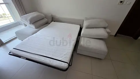 Ikea vimle double storage U shape sofa bed with mattress
