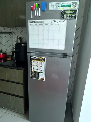 Stainless Steel Refrigerator - Good Condition, Single Unit, Used for 1 year