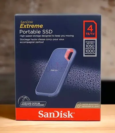 SanDisk Extreme Portable SSD 4TB (in Box) (3x Available)