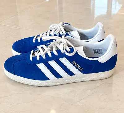 Adidas Gazelle Blue Suede Sneakers - Size US 7.5 FR 40 2/3