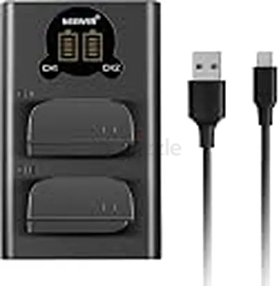 NEEWER Replacement Battery and Charger Set for DMW-BLK22, Compatible with Panasonic Lumix DC-