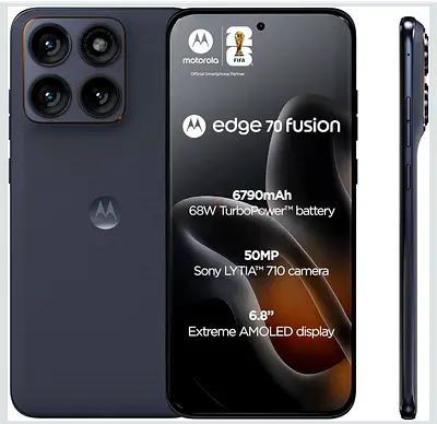 Motorola Edge 70 Fusion - 6.8" AMOLED, 50MP, 6790mAh 1 week used
