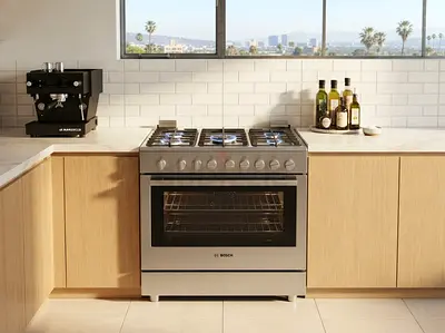 Bosch HGI12TQ50M 90×60cm Gas Cooker – 5 Burners | Stainless Steel | Delivery & Warranty