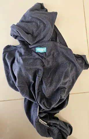Moby Wrap Baby Carrier - Grey, Gently Used