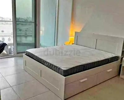 Ikea brimness bed with ikea mattress king size 180 x200cm