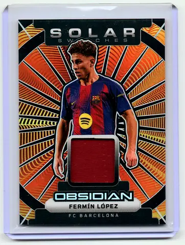 Fermin Lopez Swatches Relic  #172/199 2025-26 Panini Obsidian Solar Barcelona