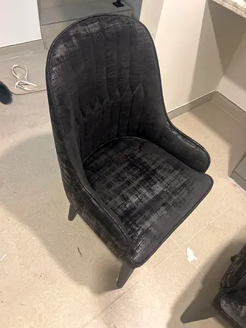 Chairs black and Gold