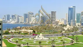 Sea View Over Khalid Lagoon & Al Majaz Park — 1-Bedroom Apartment on Jamal Abdul Nasser Street, Al