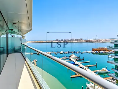 High Floor 1BR | Sea+Marina View | Large Balcony