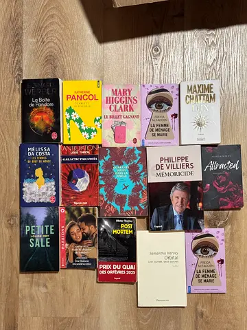 15 French books - mixed titles