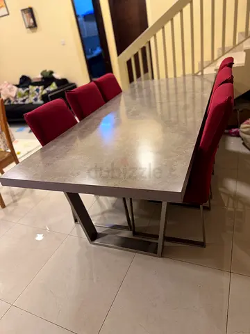 Dining table with 6 chairs for sale, Home Center
