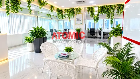Furnished Office | Community and lake views | Near Metro
