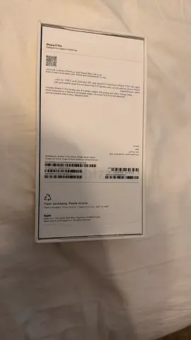 Iphone 17 pro silver orignal box