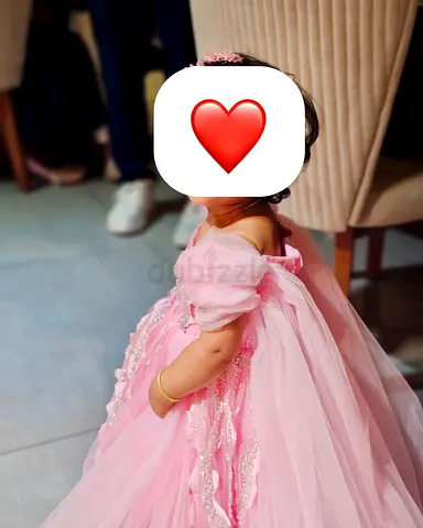 Beautiful pink princess gown for a baby girl, worn only once for her first birthday celebration. ❤️